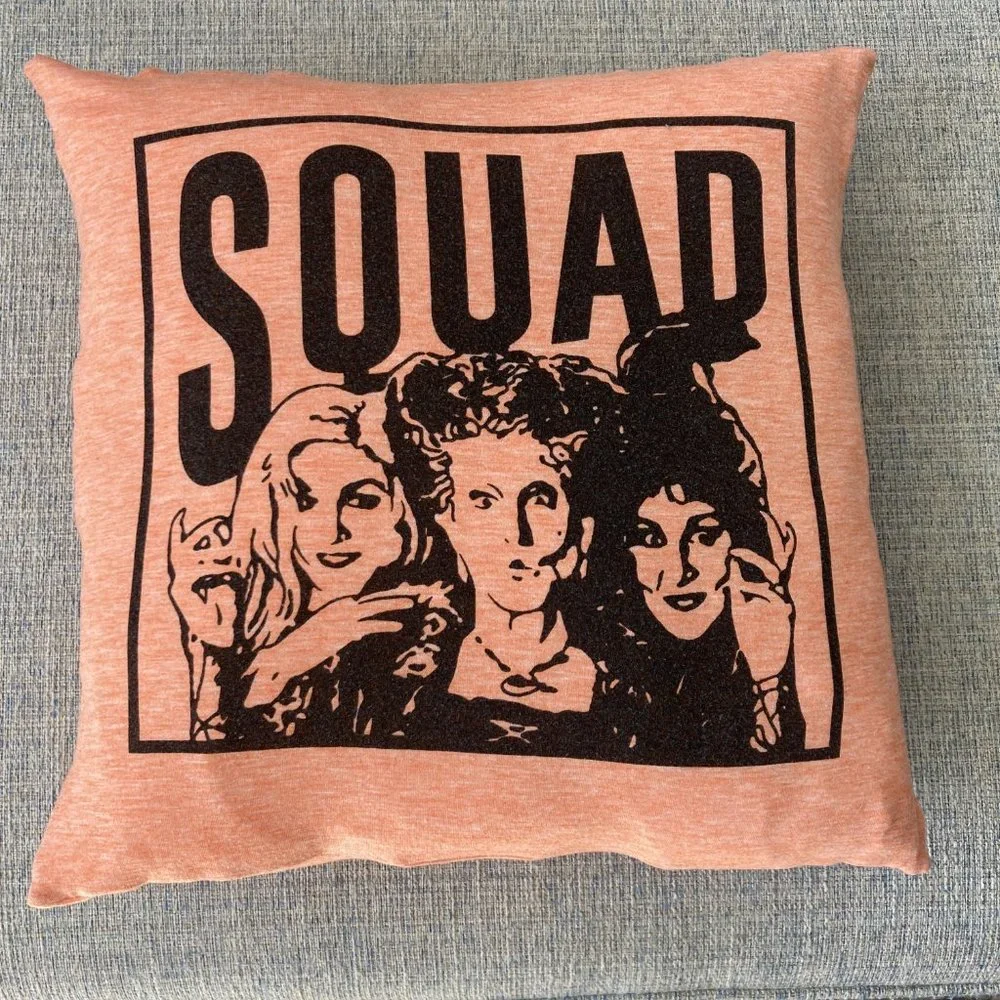 Hocus Pocus Halloween Movie handmade upcycled T-shirt16x16 throw pillow cover